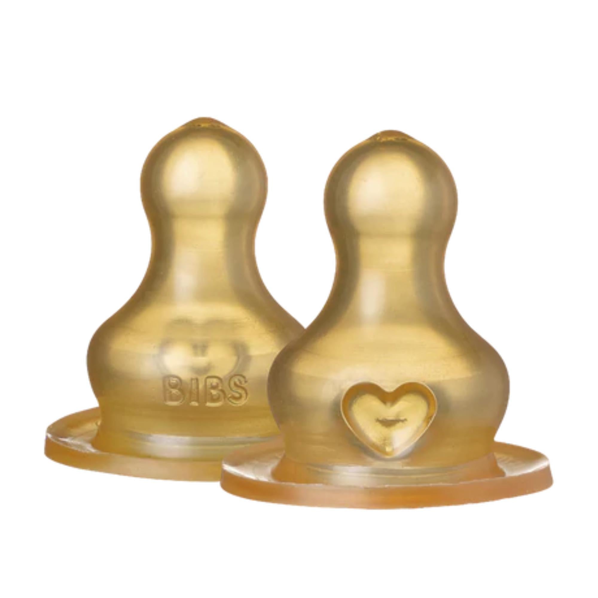 BIBS Bottle Nipple 2 Pack LATEX