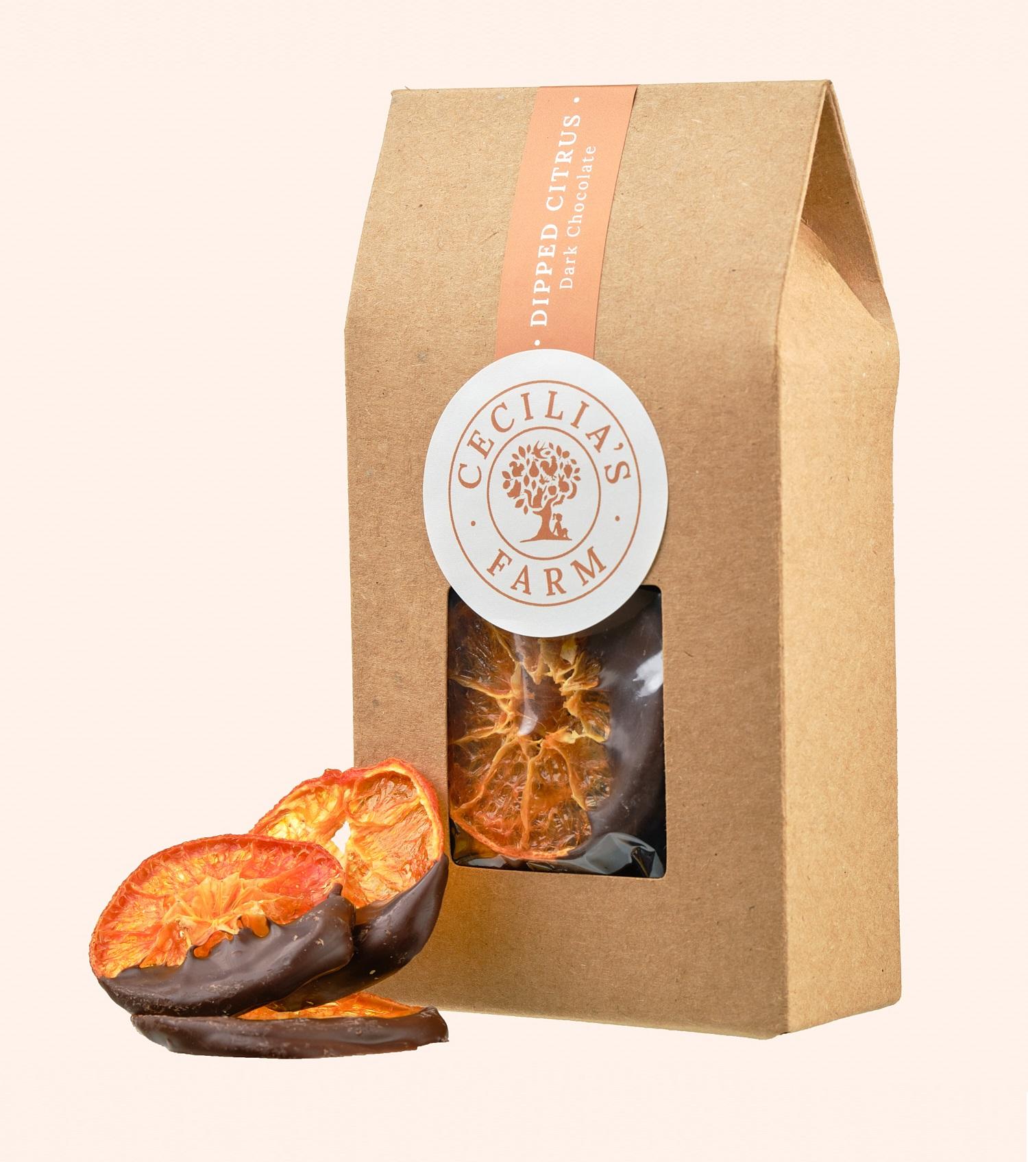 Chololate dipped citrus