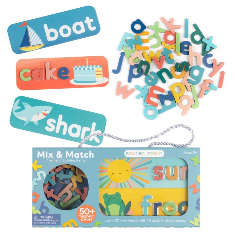 Magnetic spelling game