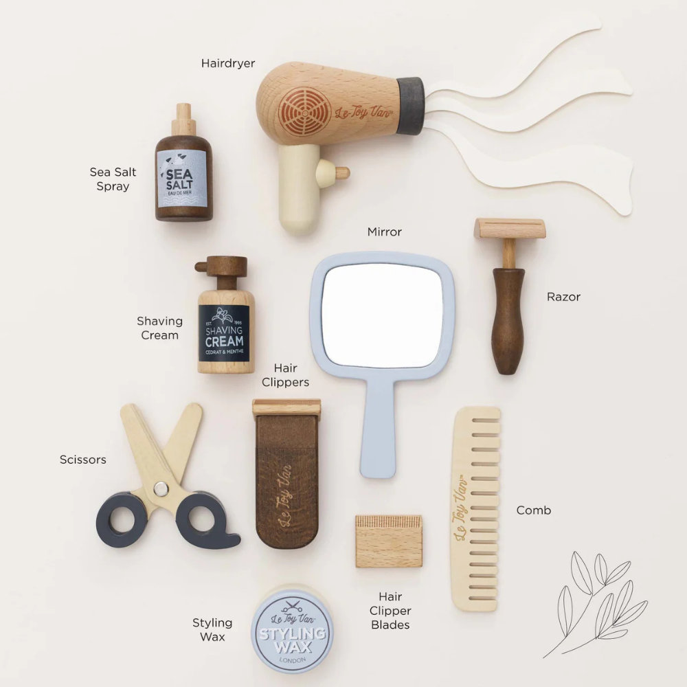 Wooden Hairdresser & Barber Kit - Image 3