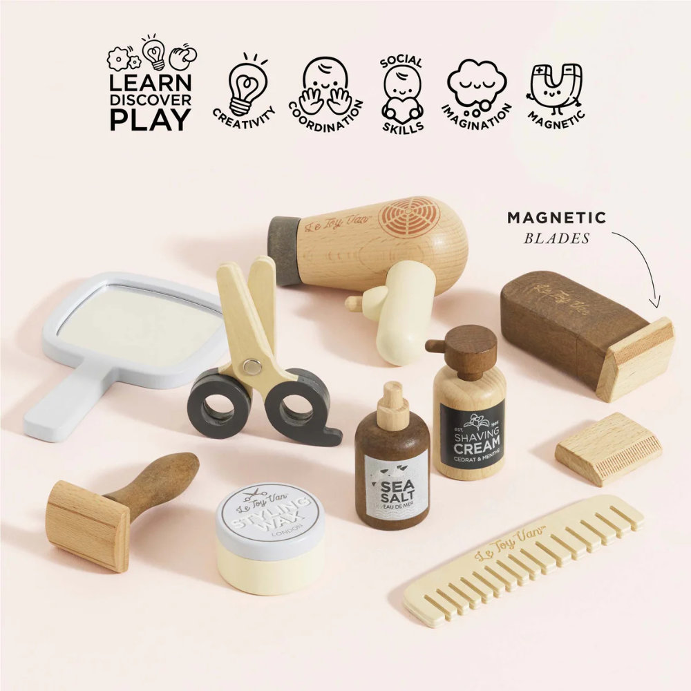 Wooden Hairdresser & Barber Kit - Image 2