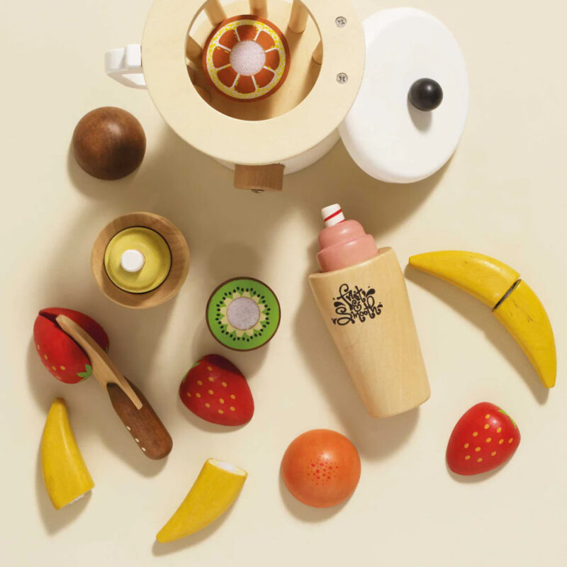 Wooden fruit & smoothie blender set - Image 2