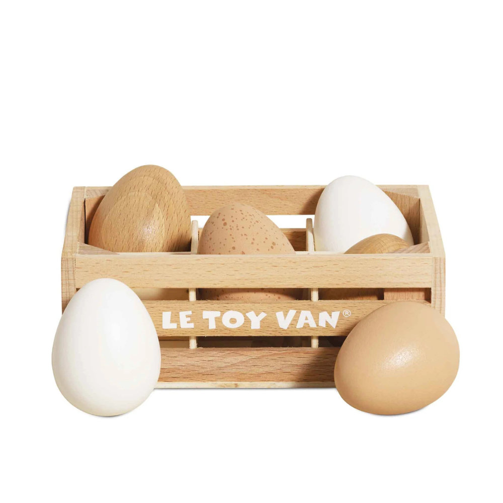 Wooden farm eggs
