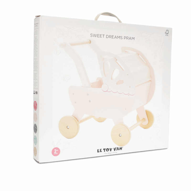 Wooden retro doll pram - Image 6