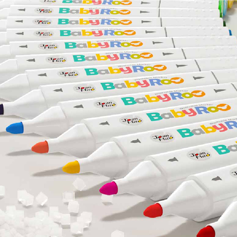 Dual-tip washable markers (24 colours) - Image 2