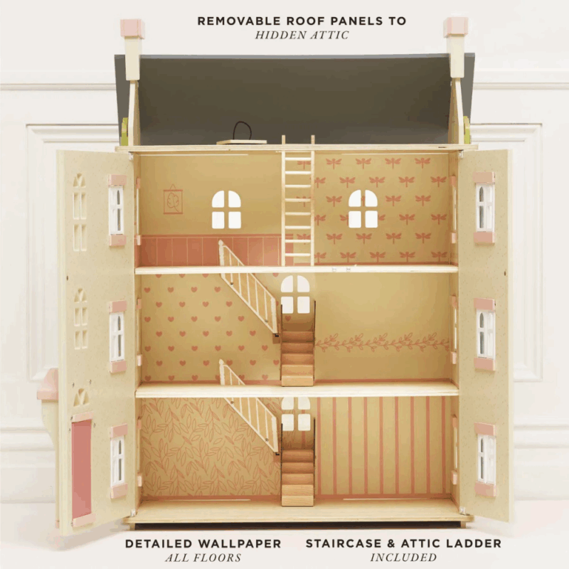 Cherry tree hall wooden dolls house - Image 3