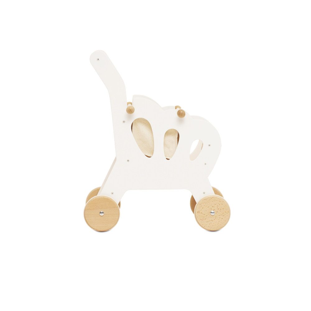 Wooden shopping grocery trolley & bag - Image 2