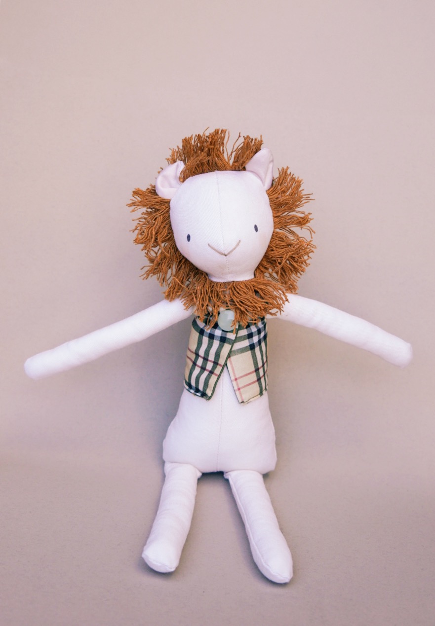 Handmade Lion Doll.