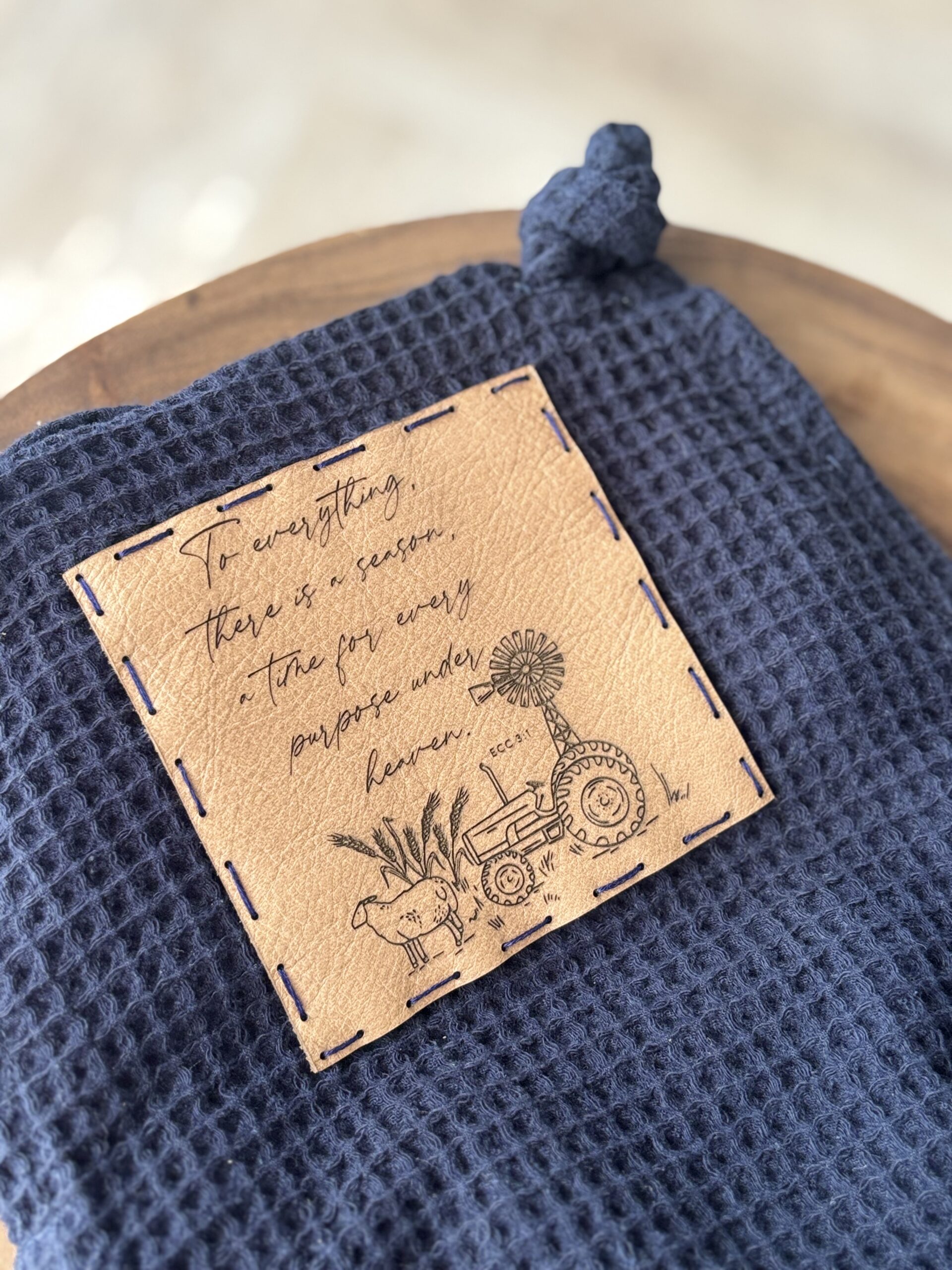 Navy Waffle Weave Romper - Image 5