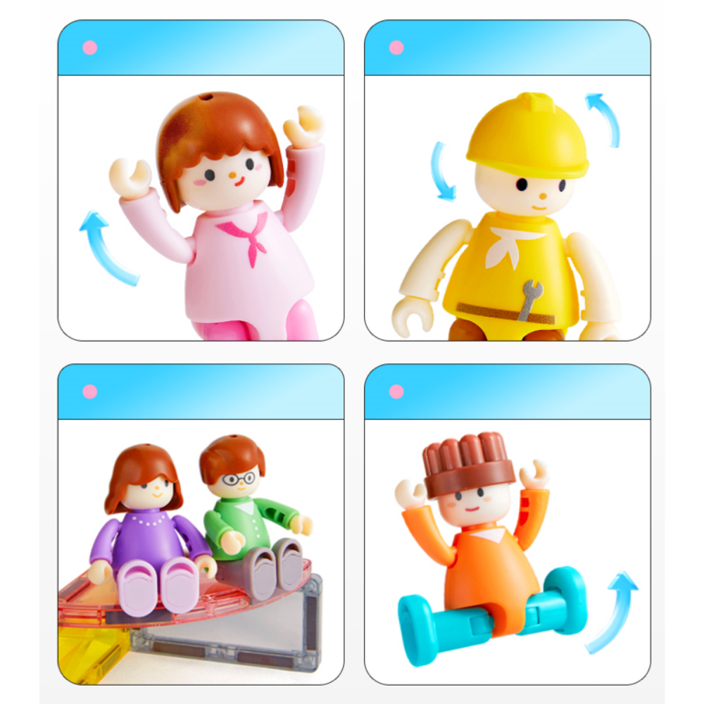 Magnetic Tiles building set: Our family - Image 3