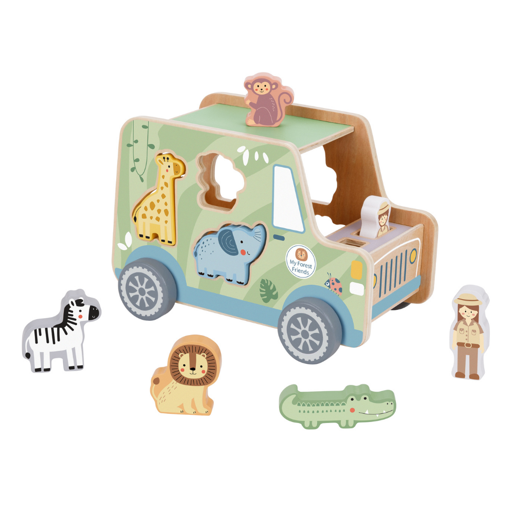 Safari Jeep Shape Sorting Set