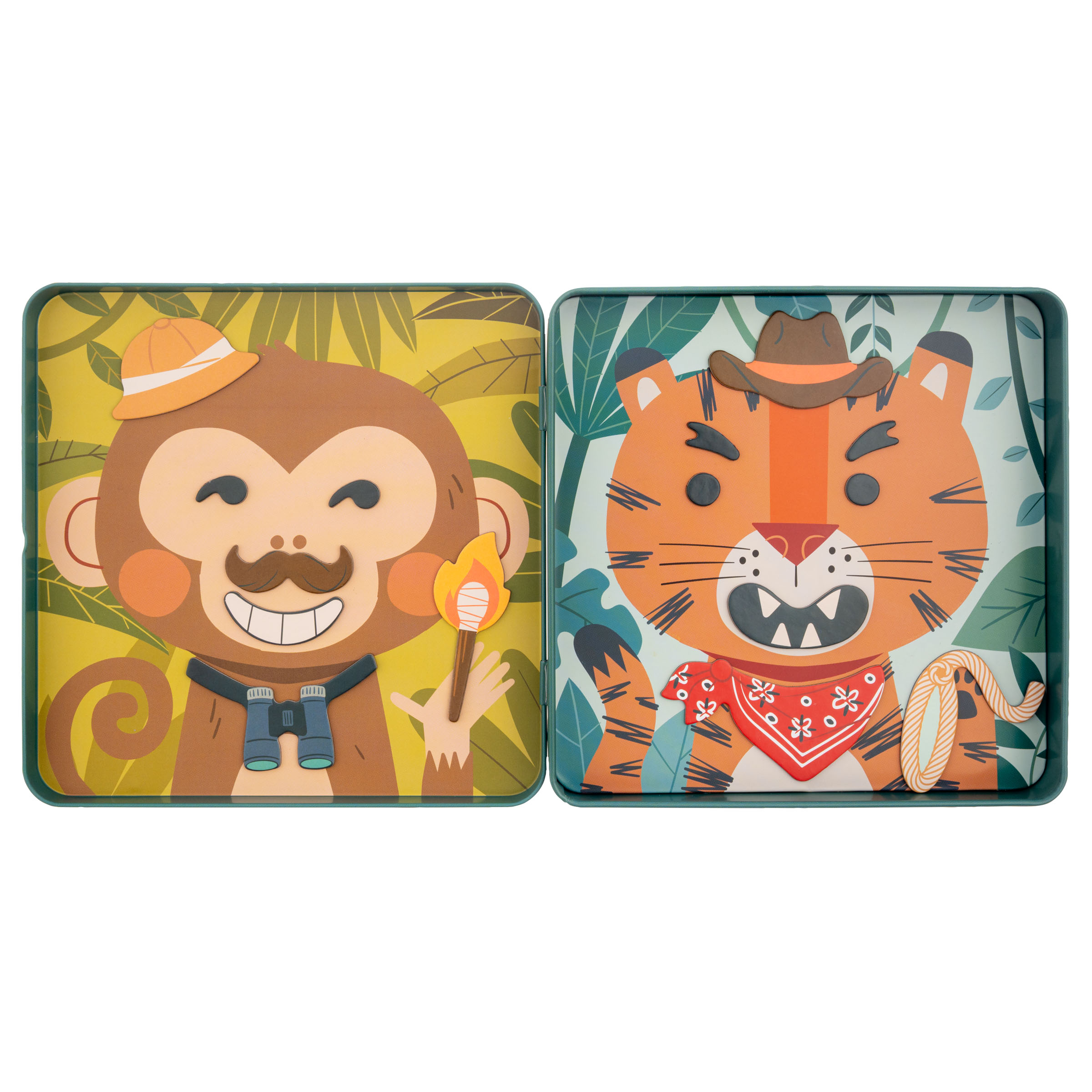 Funny Face Magnetic travel tin set: Animals - Image 2