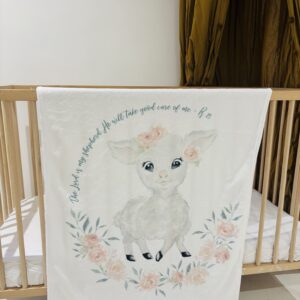 Ps 23 fleece blanket (Rose)