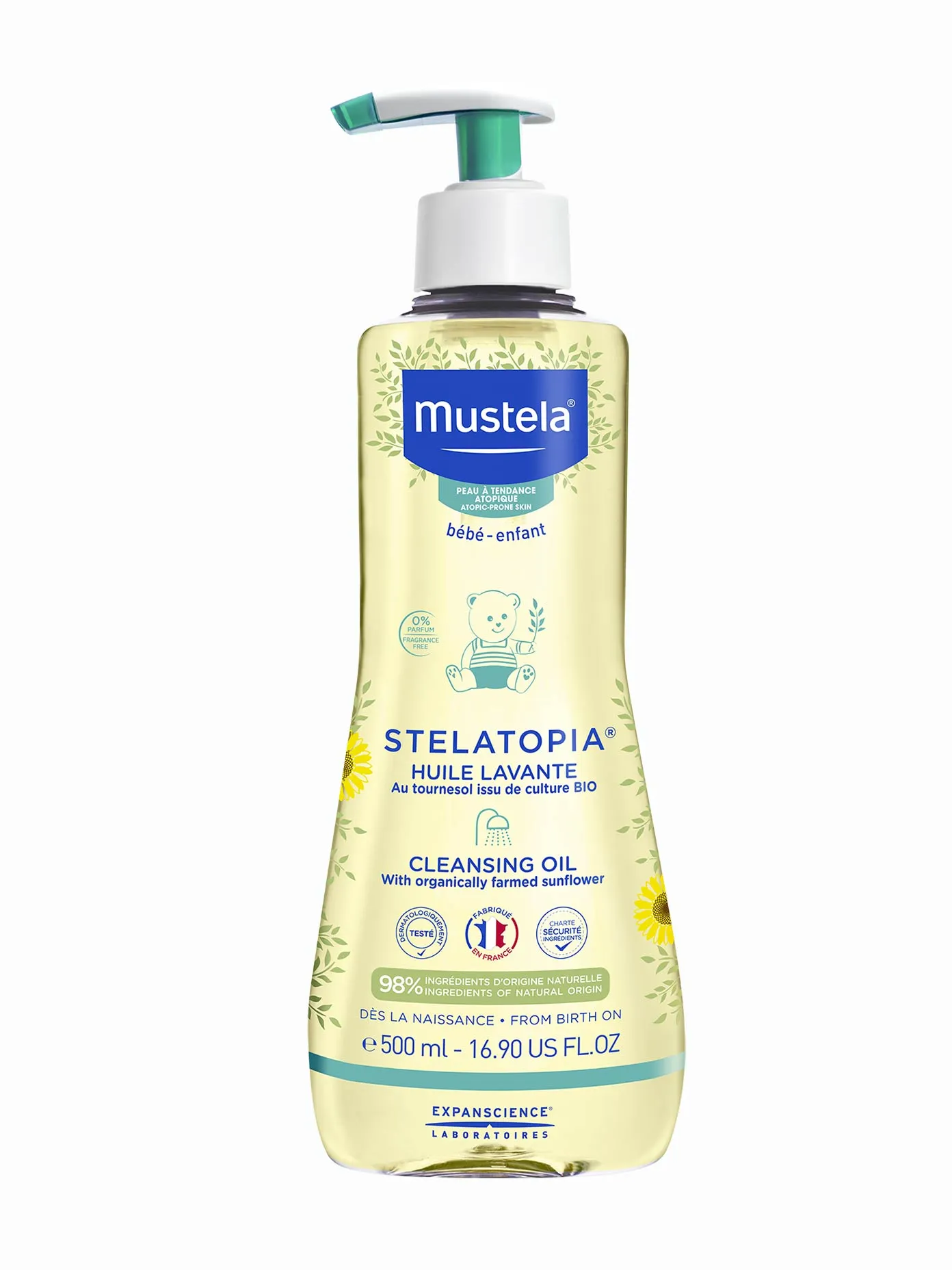 Mustela Stelatopia cleansing oil - 500ml