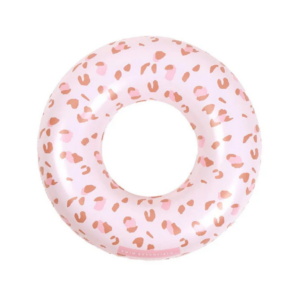 SWIM ESSENTIALS: swim ring - pink leopard - 55cm
