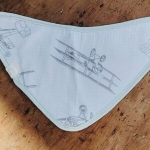 Reversible waffle weave bib: Skybound