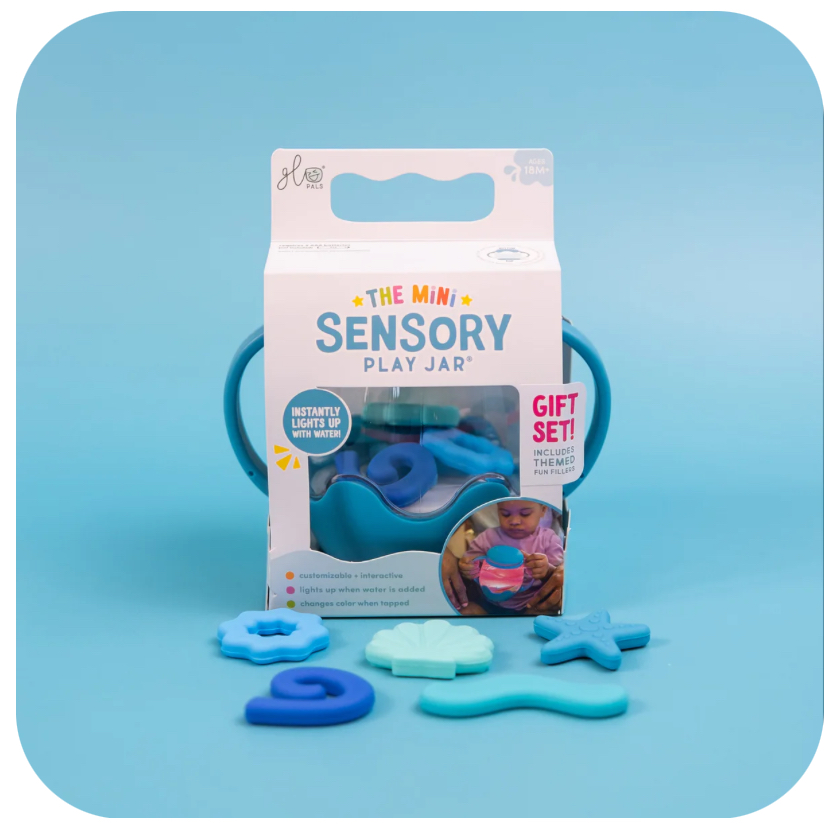 Glo Pals Mini Sensory play jar Gift set: Blue Lagoon - Image 2