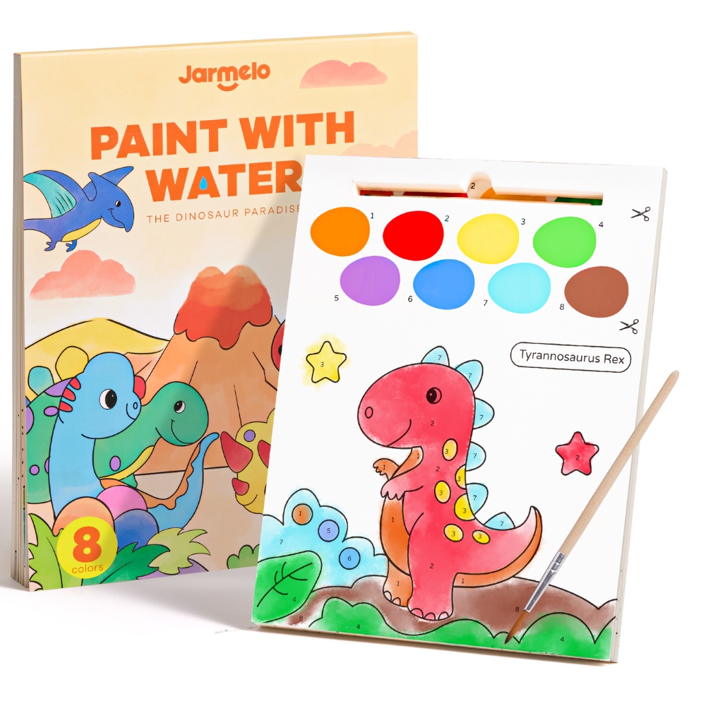 Watercolour painting book - dino’s