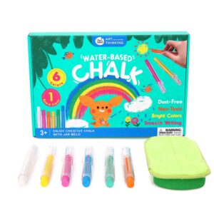 Washable chalk in retractable holders