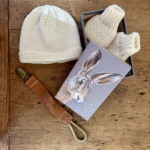 One of a kind merino wool gift set (bunny box)