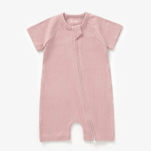 BOKI summer zipsuit: Pale Rose