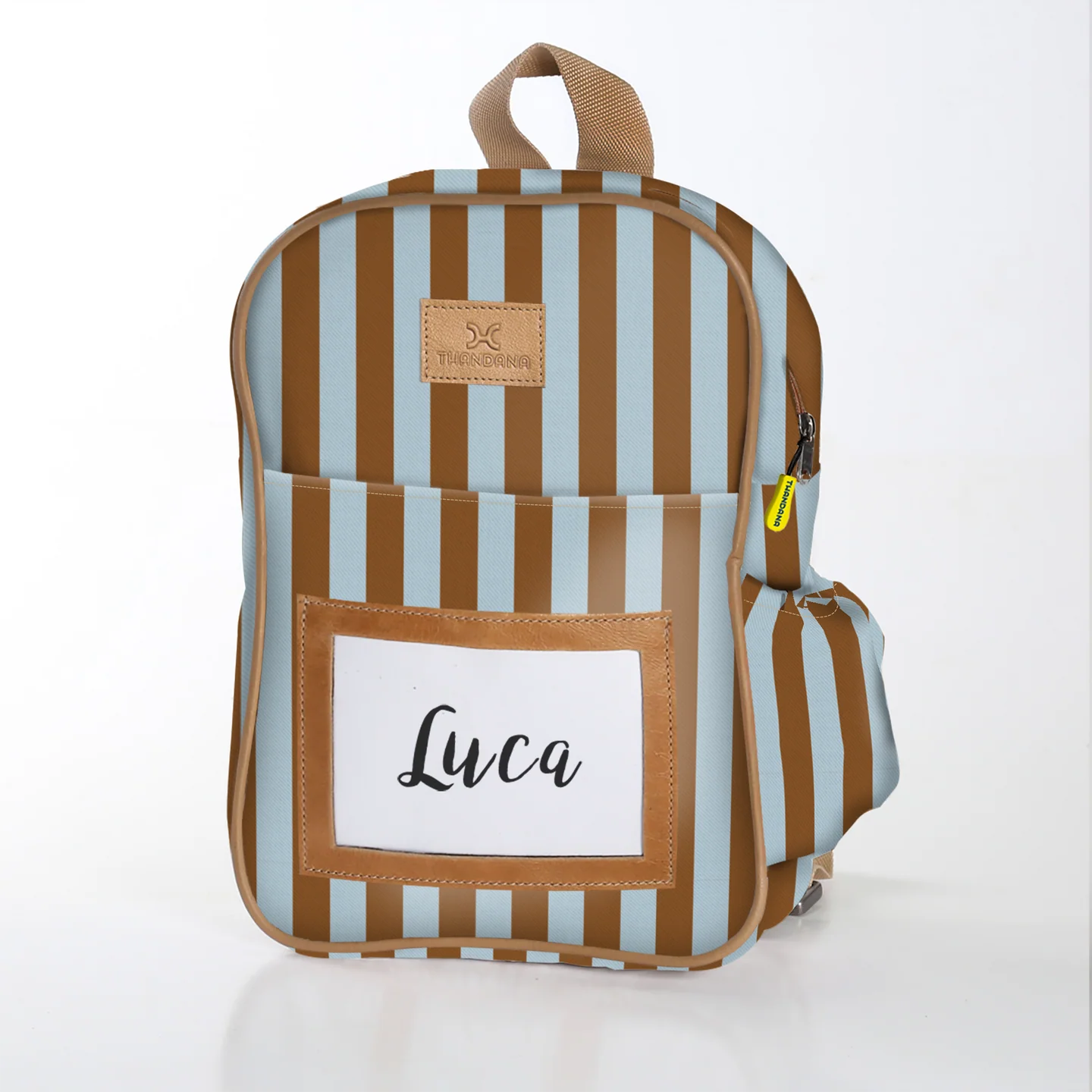 Kids Backpack: Coastal stripe blue