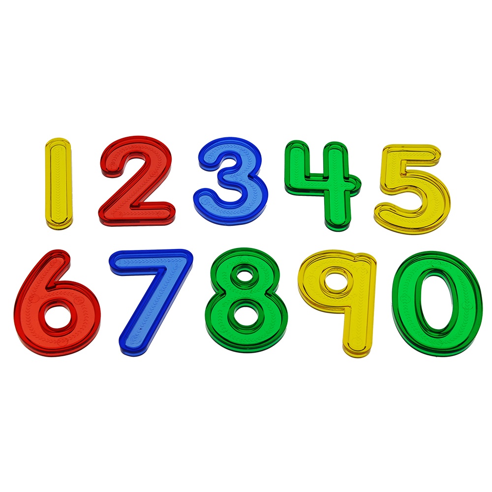 Translucent Number Shapes