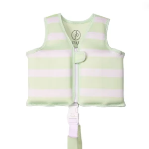 Isla Palmer Swim Vest: Green stripe