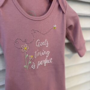 God’s timing tuck-grow (hand embroidered)