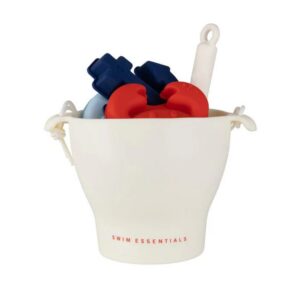 Silicone beach toy set: pure tones