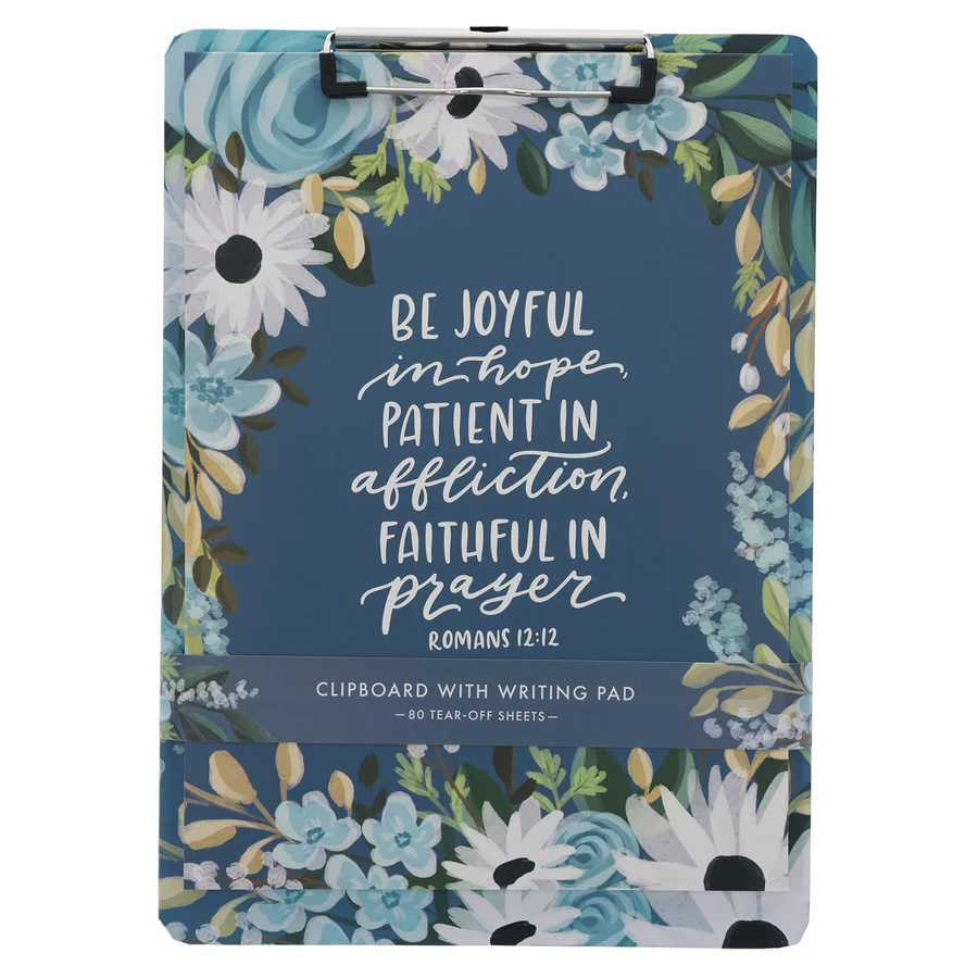 Clipboard with note pad: Be Joyful