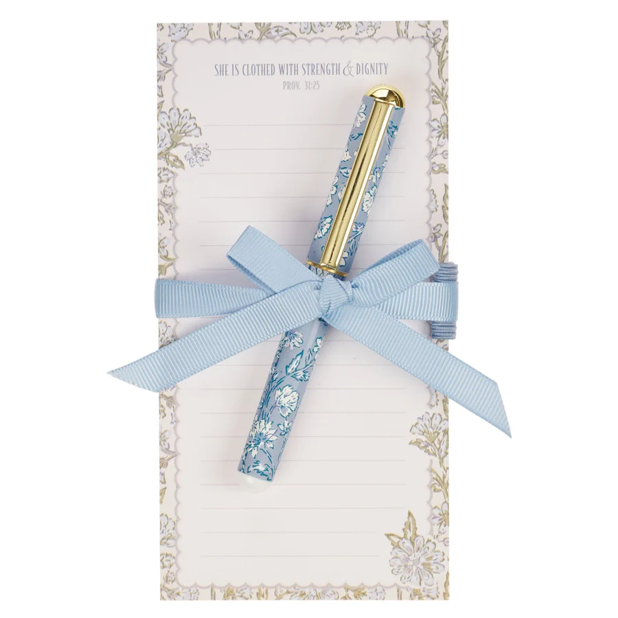 Magnetic Notepad with Pen: clothed