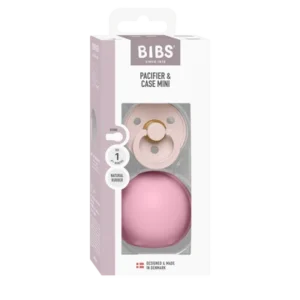 Mini pacifier case with pacifier