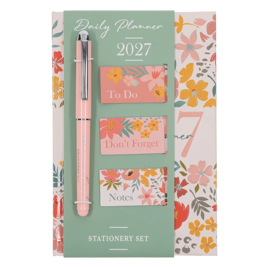 2027 Daily Planner with Stationary set