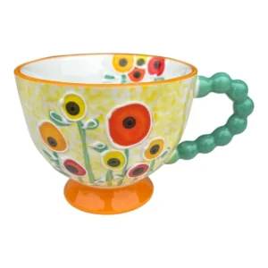 Sunshine Poppy Ceramic Cup