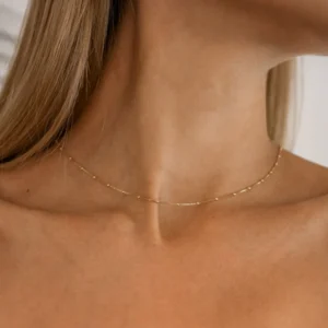 Modern Dotted Necklace (gold plated)