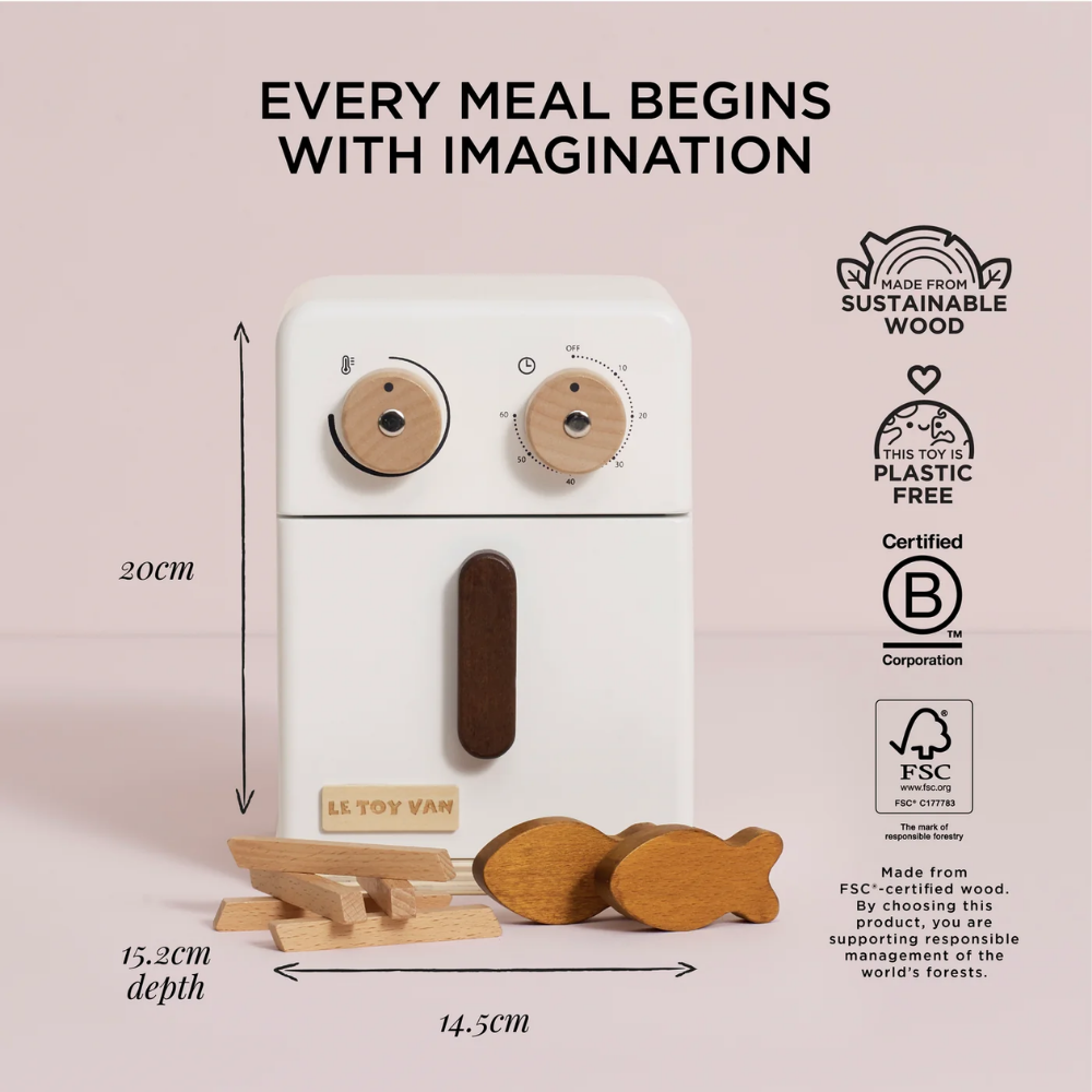Le Toy Van: Wooden Air Fryer & Play food - Image 2