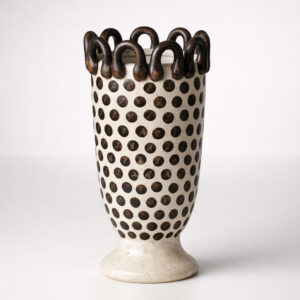 Chocolate Dot Vase