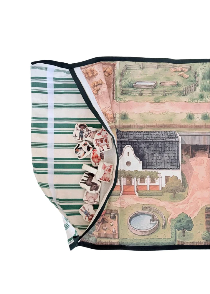 Travel play mat & pieces: FARM