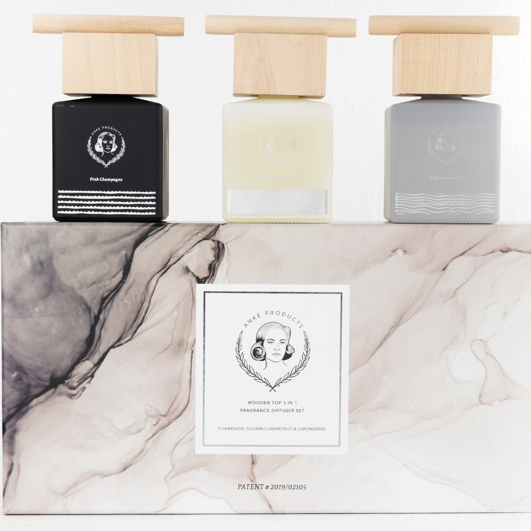 ANKE Wooden top 3-in-1 gift set