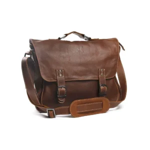 Genuine Leather Work Satchel